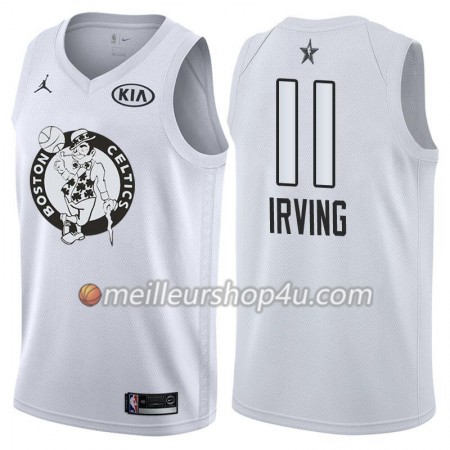 Maillot Basket Homme Boston Celtics Kyrie Irving 11 2018 All Star Jordan Brand Blanc Swingman